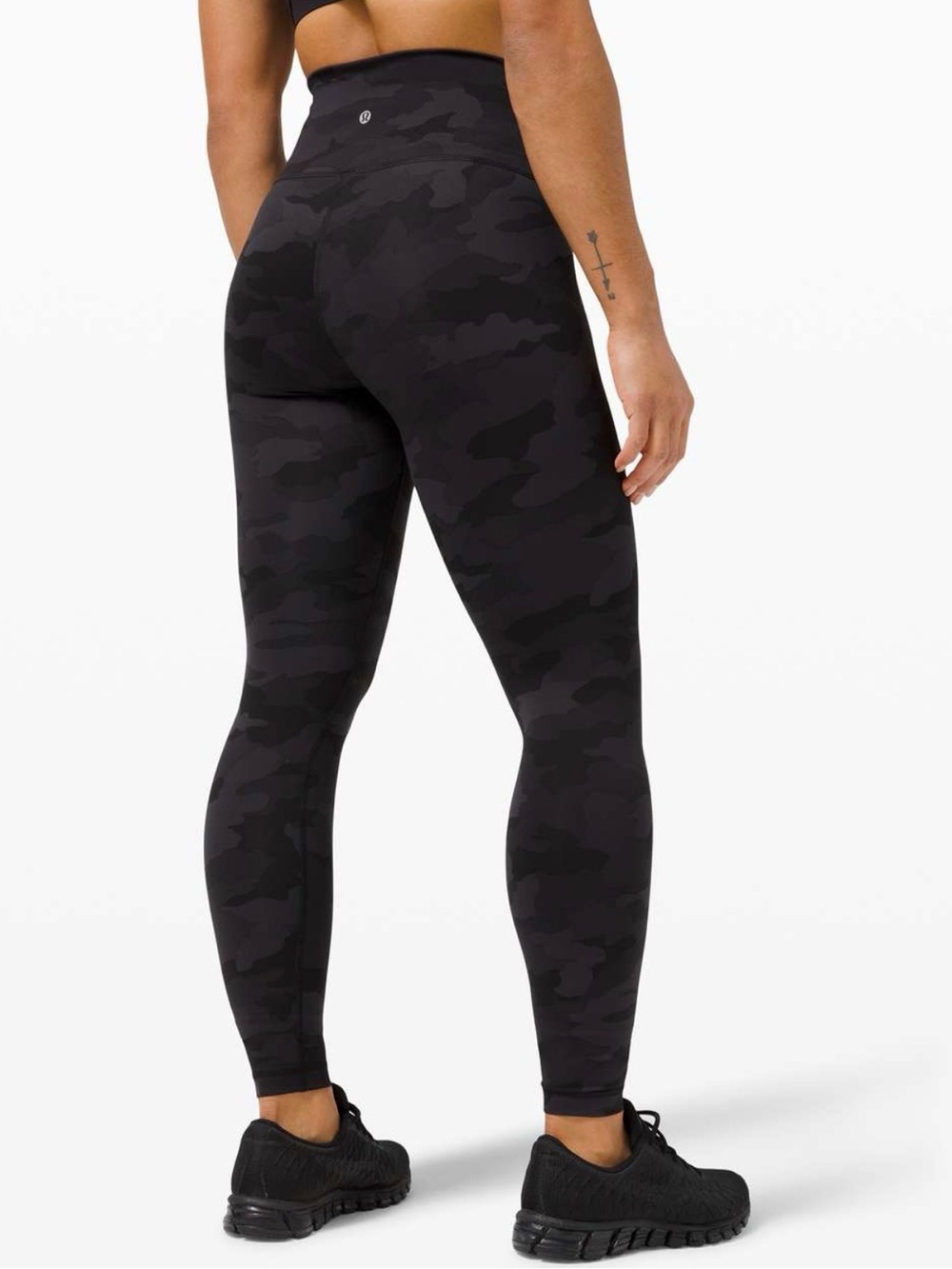 Lululemon Wunder Train High Rise 25” Leggings Phantom Camo Black size large 8